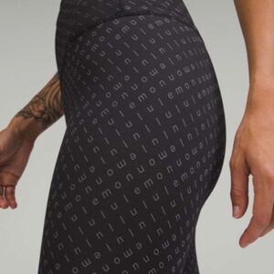 Lululemon Wunder Train High-Rise Tight 25" Mirrorify Black Multi Size 4